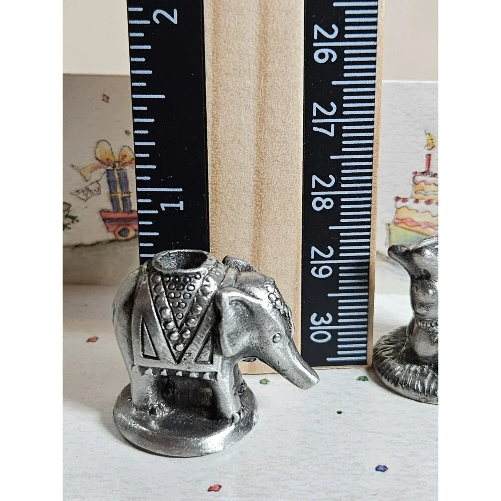 Vintage Spoonful Of Stars By Becky Kelly Pewter Animal Candle Holders 5 Pc Baby